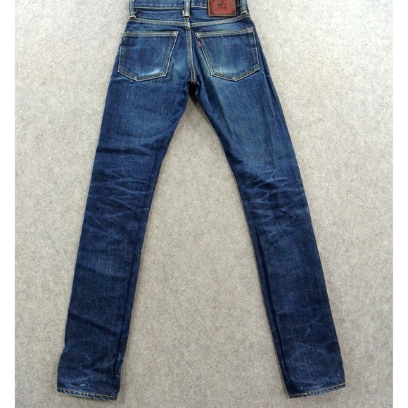 Alchemist Fab Four Jeans Womens 25 Blue Slim Straight Selvedge Mid Rise Japanese - Picture 2 of 12